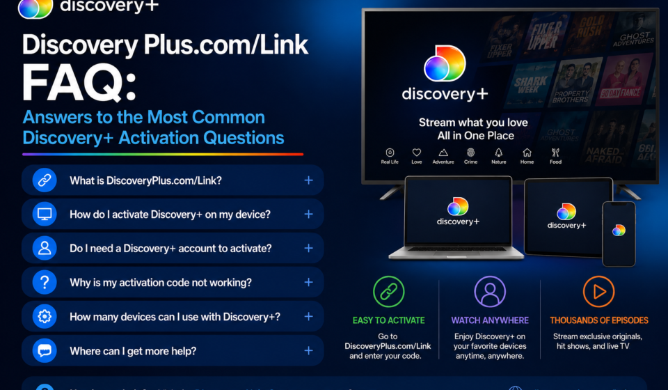 Discovery Plus.com/Link FAQ: Answers to the Most Common Discovery+ Activation Questions